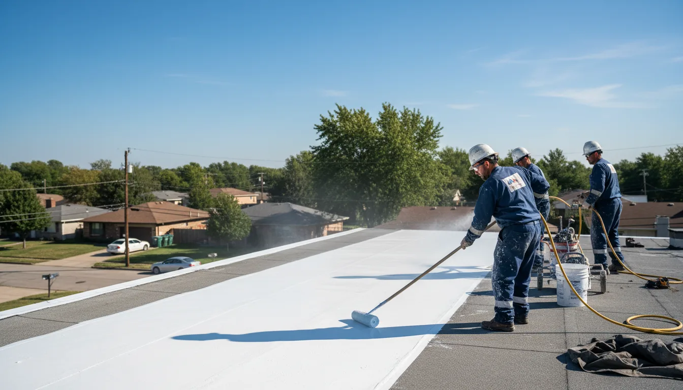 Commercial roof coating in Athens, WI near me